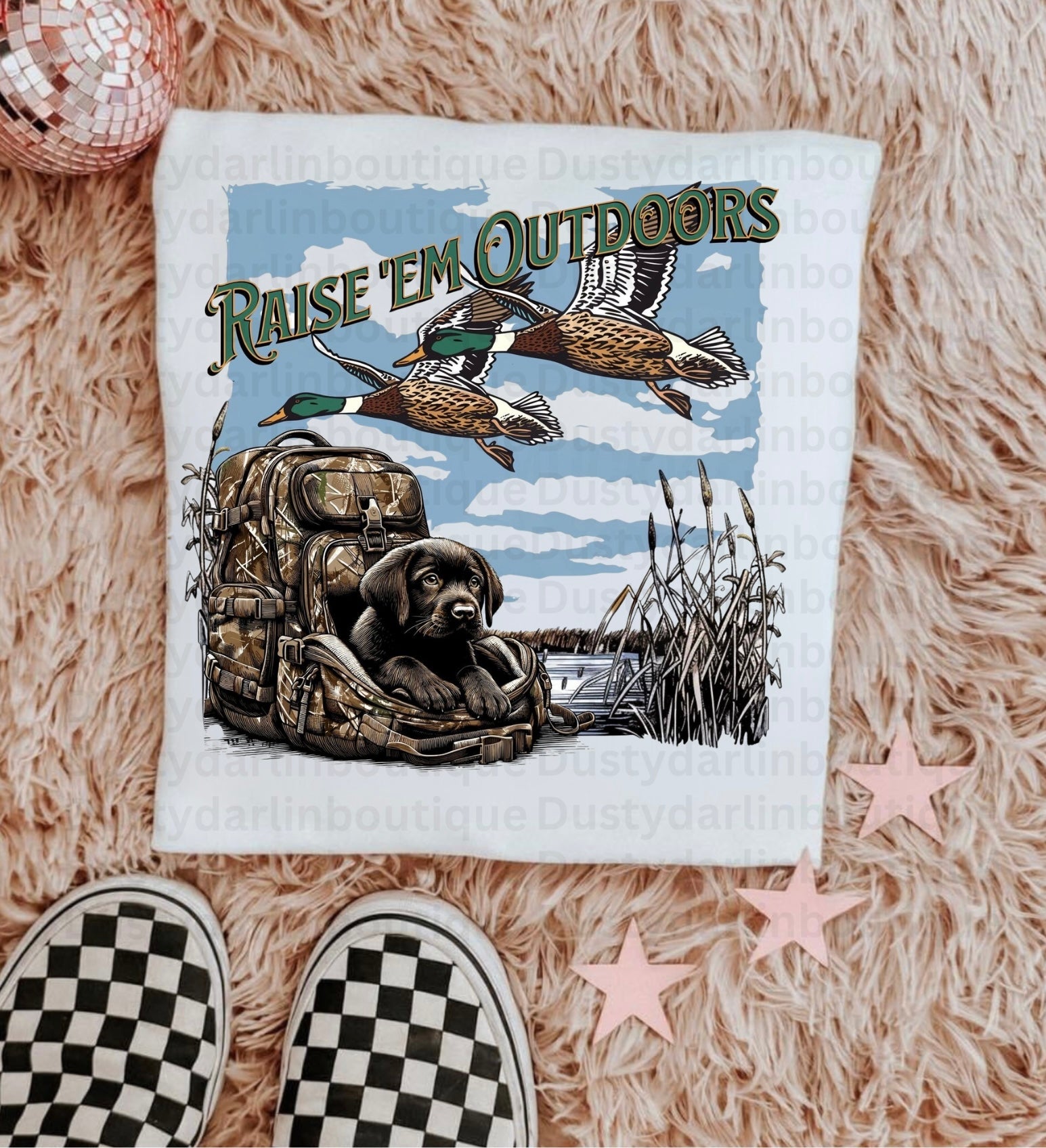 Raise em outdoors DTF print