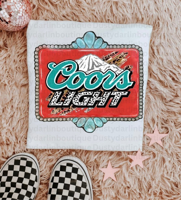 Turquoise Coors Light