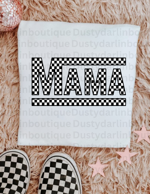 Checkered mama DTF
