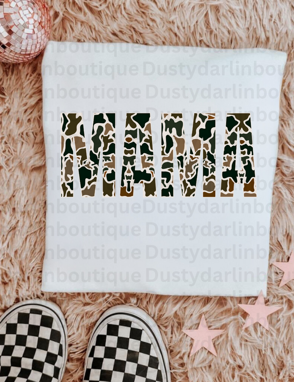 Camo Mama DTF print