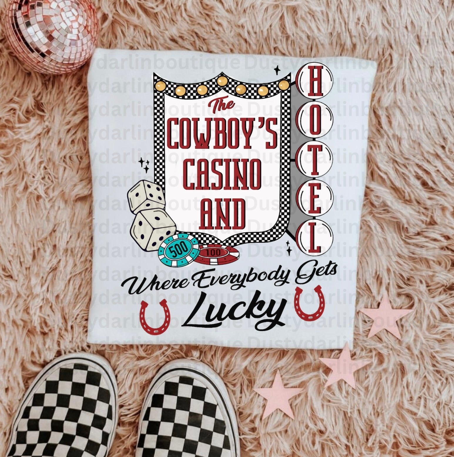 The Cowboy Casino DTF print